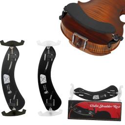 ﻿   1/8 3/4-4/4 violino ombro resto ajustável violino almofada de ombro com almofada de esponja anti lobo preto/branco pés violino acessórios - Image 1