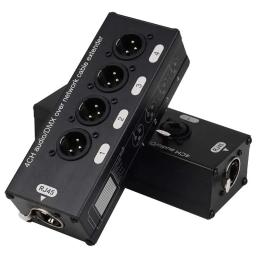 1 par de cabo xlr multi rede de 4 canais e 3 pinos para iluminação de som de palco e estúdio de gravação para rj45 ethercon 1 macho + 1 fêmea - Image 2
