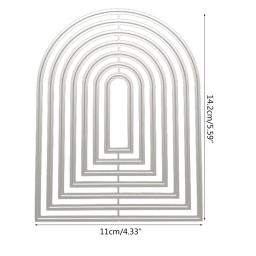 Moldes corte metal geométrico artesanato cortes estêncil diy scrapbooking cartão fazendo nova chegada - Image 6
