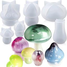 Multi-Function Caixas De Armazenamento De Exibição, Resina Epóxi, Moldes De Silicone, DIY, Aromaterapia, Gesso, Gotejamento De Cogumelos - Image 4