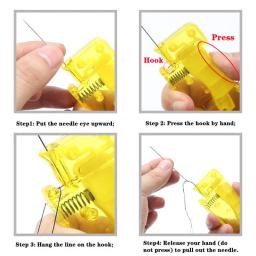 Threader de agulha automático para costura manual Ferramenta DIY Auto Needle Threader Dispositivo de rosca doméstica Acessórios de costura doméstica - Image 6