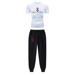 Conjunto de Compressão Anime Masculino, Estampa Tripas Berserk, Desempenho Ginásio, Treino Atlético, Camisas Secas Rápidas e Moletom, Unisex Sportwear - Image 3
