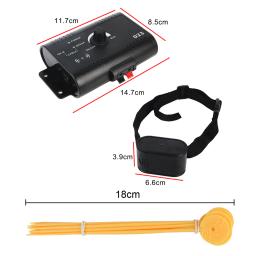 Impermeável eletrônico Pet Sistema Cerca, som de contenção Chocado Collar, Dog Training Collar elétrica, Pet Acessórios - Image 4