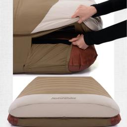 Naturehike Acampamento Saco de dormir com capuz duplo com travesseiro macio e confortável com tudo incluído saco de dormir ao ar livre quente equipamento de acampamento equipamentos de dormir - Image 4