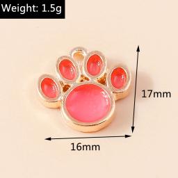 Esmalte Colorido Gato e Cachorro Pata Encantos, DIY Handmade Brincos, Pulseiras e Colares, Fazer Jóias, Artesanato Acessórios, Novos - Image 6