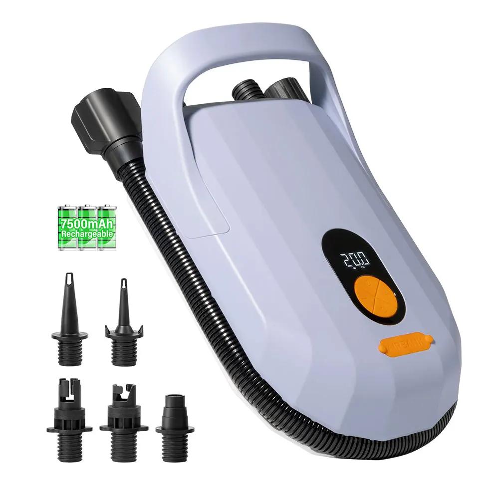Airbank levante-se paddle sup bomba recarregável 20psi inflável pvc barco caiaque acessórios para surf kite colchão tenda - Image 1