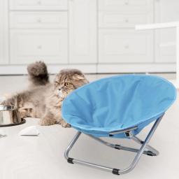 Cama dobrável elevada do animal de estimação, rede do gato, ninho do sono, altura ajustável, confortável, mobília portátil, suporte do metal, berço dobrado - Image 4