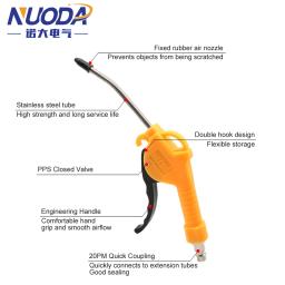 NUODA-Pistola Pneumática, UE e Japão Tipo, Soprando Airsoft Armas, Ferramenta De Limpeza, Poeira Spray, 1/4 "Porto, Espanador Limpo - Image 5