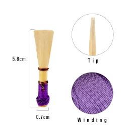 Profissional fagote palhetas para madeiras, cortiça palhetas, bambu, instrumento peças de reposição, acessórios, 2pcs - Image 2