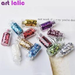 Conjunto de 48 Frascos de Glitter para Unhas com Pedras de Strass, Pérolas e Flocos de Pérola para Manicure de Unhas DIY - Image 4