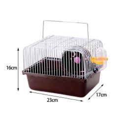Gaiola de Hamster Portátil para Animais Pequenos Garrafa de Água Pet, Estojo, Suprimentos para Prato, Brinquedos Portadores, Pequenos Acessórios - Image 6