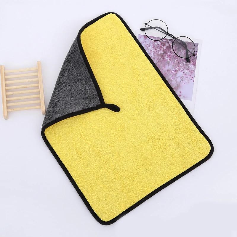 Microfibra toalha de limpeza acessórios de lavagem de carro absorvência pano de limpeza de carro premium ferramentas de limpeza de janela de carro toalha de automóvel - Image 1