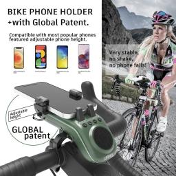 UPPEL-Alto-falante Bluetooth de Bicicleta Impermeável, Multifuncional 5W, Portátil, Caixa de Som Sem Fio para Bicicleta MTB, Luz, Power Bank, Novo - Image 6