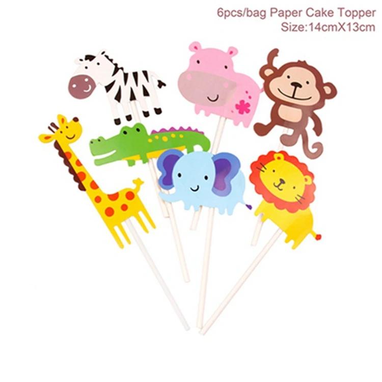 Selva Animal Chapéu De Papel, Decoração Da Festa De Aniversário, Selvagem Um 1st Aniversário, Fontes Do Partido Do Safari, Baby Shower - Image 1