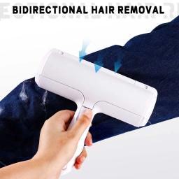 Pet Cabelo Removedor De Rolo Lint Brush, 2-Way Dog Cat Comb Ferramenta, Limpeza Conveniente, Base De Escova De Pele, Móveis Para Casa, Sofá, Vestir - Image 4