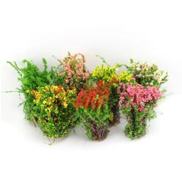 Modelo de flor de arbusto em miniatura Material vegetal para construção de jardim, cena de mesa de areia - Image 2
