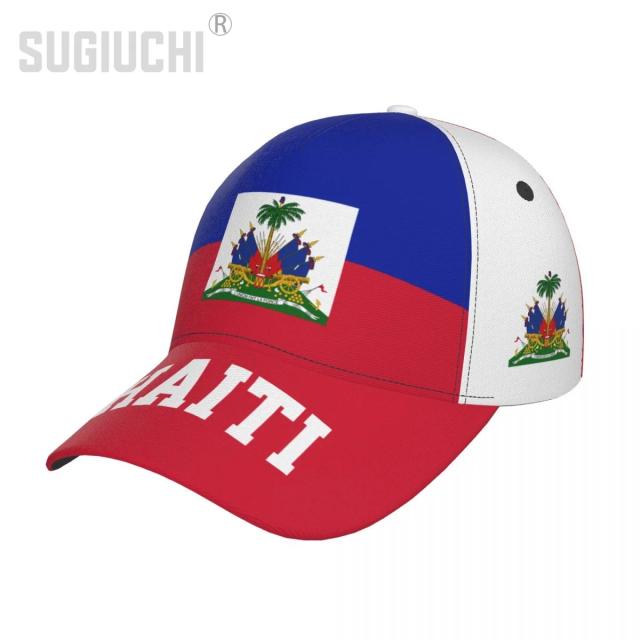 Boné de Beisebol Unisex com Bandeira do Haiti: Chapéu Patriótico para Fãs de Futebol e Beisebol