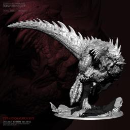 140mm resina figura modelo kits tyrannosaurus rex auto-montado TD-3612 - Image 4