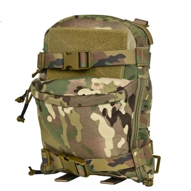 MOLLE Mini Saco de Hidratação Tático com Painel Traseiro e Bolso para Bexiga - Ideal para Colete Tático e Airsoft