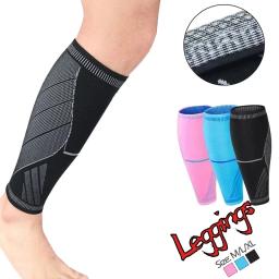 Manguito de compressão para basquete e vôlei, suporte masculino, aquecedores de perna elásticos para ciclismo, corrida, futebol, esportes, 1 peça - Image 1