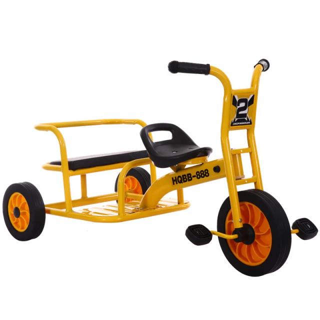 Triciclo Infantil de Pedal Duplo para Crianças de 2 a 8 Anos - Diversão ao Ar Livre e Aventura no Jardim de Infância