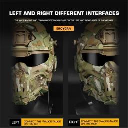 Erqygra capacete tático assalto airsoft acessórios paintball caça esporte ao ar livre equipamentos de segurança treinamento tiro protetor - Image 3