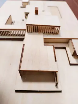 Pré-fabricados Material De Construção Miniatura, Kits De Construção De Madeira, Modelo De Montagem De Maquete Em Miniatura, Casa DIY, Escala 1:200 - Image 2