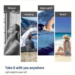 Toalha de praia com padrão de caveira, impressão digital fina de microfibra anti-areia de secagem rápida leve para natação, ioga, viagens, academia, presente - Image 2