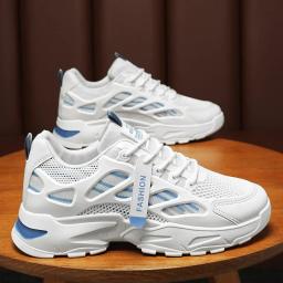 Tênis casuais masculinos verão respirável anti deslizamento malha tênis de corrida ao ar livre estudante tênis zapatillas informais - Image 4