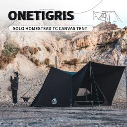 OneTigris HOMESTEAD Camping TENDA, Pro TC Versão Abrigo, Pólos de Barraca para Bushcrafters, Sobrevivalistas, Caça, Caminhadas, 2.0 - Image 1
