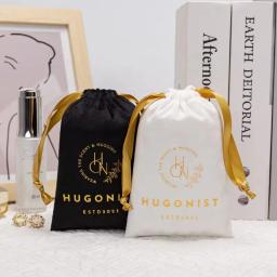 Bolsa com cordão de veludo personalizada de alta qualidade para perucas, óleos essenciais, tamanho personalizado, impressão colorida, logotipo, perfume, pacote de presente cosmético - Image 1