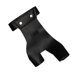 Tiro com arco dedo luva de couro preto dedo protetor proteção esquerda mão direita ao ar livre caça tiro arco setas acessórios - Image 4
