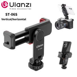 Ulanzi ST-06S Universal 360 °   Suporte de clipe de telefone móvel para adaptador de montagem de tripé de parafuso 1/4 para celular Samsung iPhone Xiaomi - Image 1