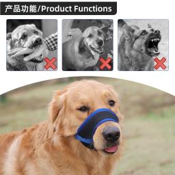 Ajustável anti-latindo focinho do cão, Anti-mordendo malha, respirável macio pet boca focinhos, cintas de cachorro, Doggie Suprimentos - Image 4