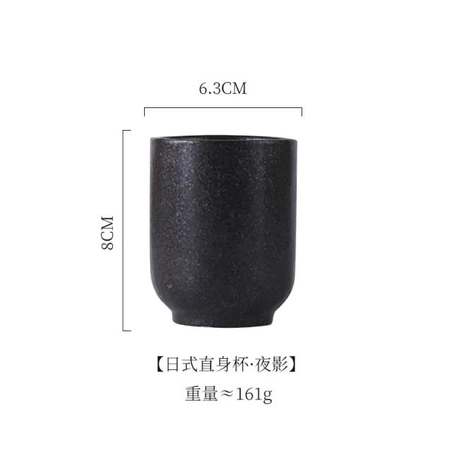 Conjunto Criativo de Copos de Cerâmica Japoneses Retro para Café, Chá e Drinks em Casa