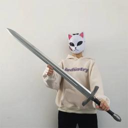Espada de cavaleiro paladino de 105cm, arma de cosplay 1:1, espada nasir medieval, guerreiro prateado, dramatização, segurança de halloween, modelo pu, presente - Image 2