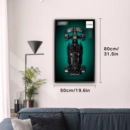 Placa de parede para Lego 42171 Mercedes-AMG F1 W14 E, modelo adulto de corrida de desempenho, adultos colecionáveis presentes - Image 3