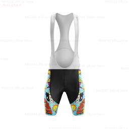 Conjuntos de camisa de ciclismo de quadrinhos explosivos verão dos homens bicicleta manga curta roupas ciclismo maillot camisa de ciclismo bib shorts - Image 5