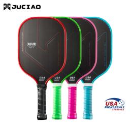 JUCIAO-Pickleball Paddle com Borda De Espuma, Unibody Termoformado T700, Fibra De Carbono Cru, USAPA Aprovado, Spin Textured Surface - Image 1