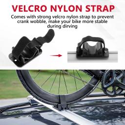 Universal bicicleta garfo dianteiro rack + suporte da roda traseira conjunto de alumínio garfo rack liberação rápida rack de teto para o armazenamento da bicicleta do telhado - Image 5