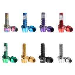 Muqzi 6 peças parafusos de haste m5x17mm parafuso de haste de guidão de bicicleta com arruela mtb parafuso riser de haste de bicicleta de estrada - Image 5