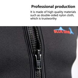 Colete de neoprene masculino com zíper completo, jaqueta quente, sem mangas, protetor solar, água fria, mergulho, surf, top, 2mm - Image 5