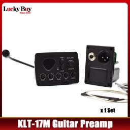 Klt-18m 3-band captador violão, com placa de microfone para 6 cordas, acessórios de guitarra folk - Image 1