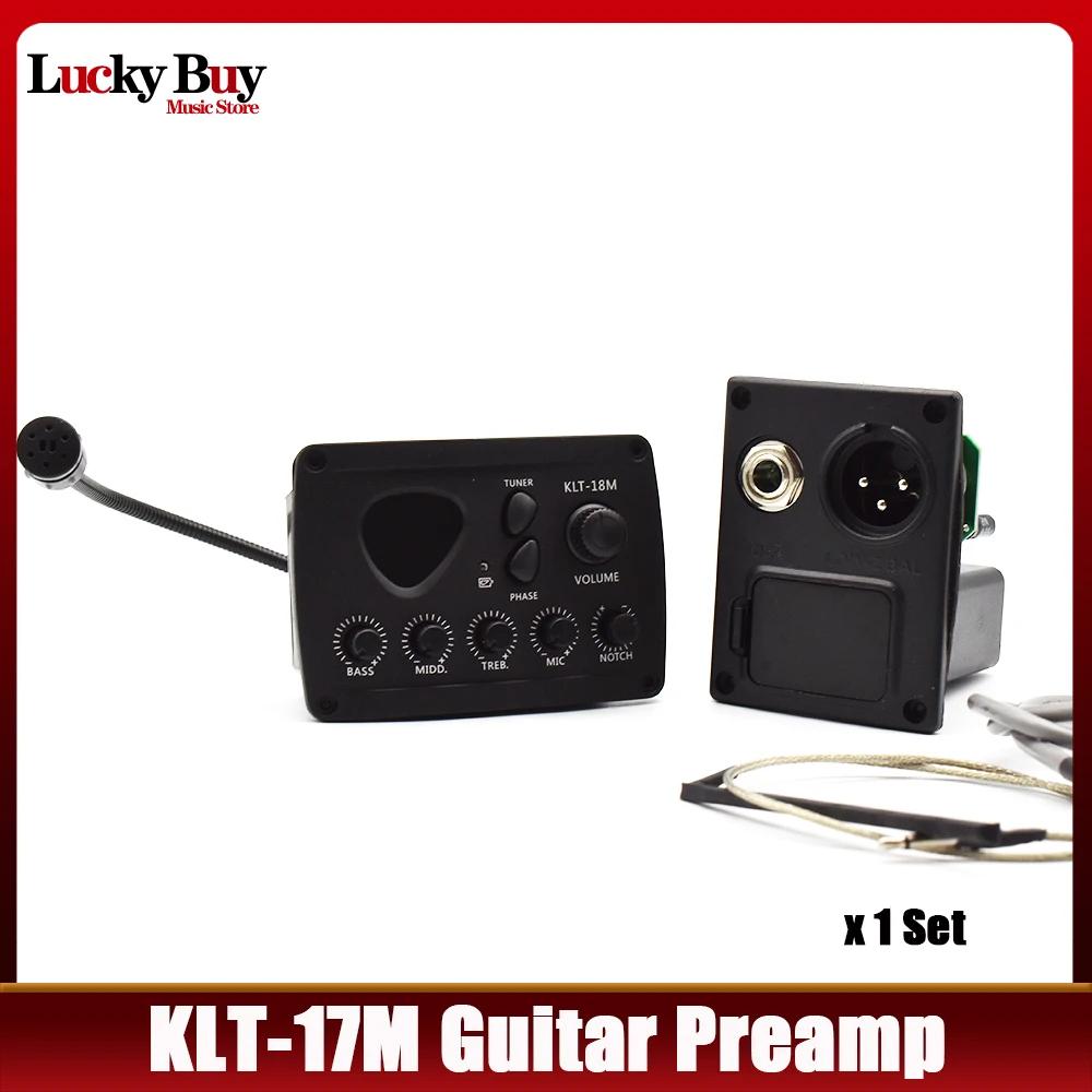 Klt-18m 3-band captador violão, com placa de microfone para 6 cordas, acessórios de guitarra folk - Image 1