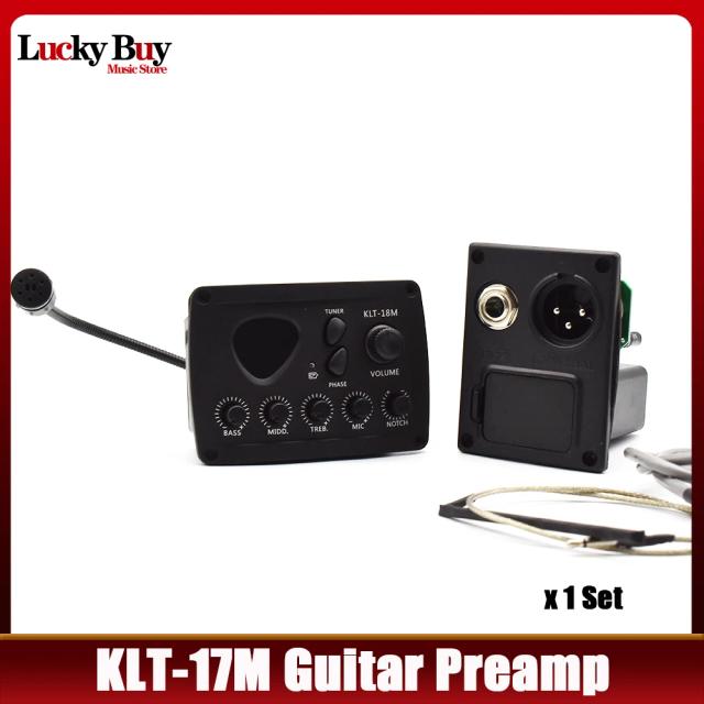 Captador Klt-18m para Violão: Sistema 3-Band com Placa de Microfone para 6 Cordas e Acessórios para Guitarra Folk