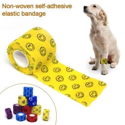Atadura elástica autoadesiva para pet, capa de perna, cinta protetora, atadura coesiva não tecida, atadura colorida para cachorro e gato - Image 1