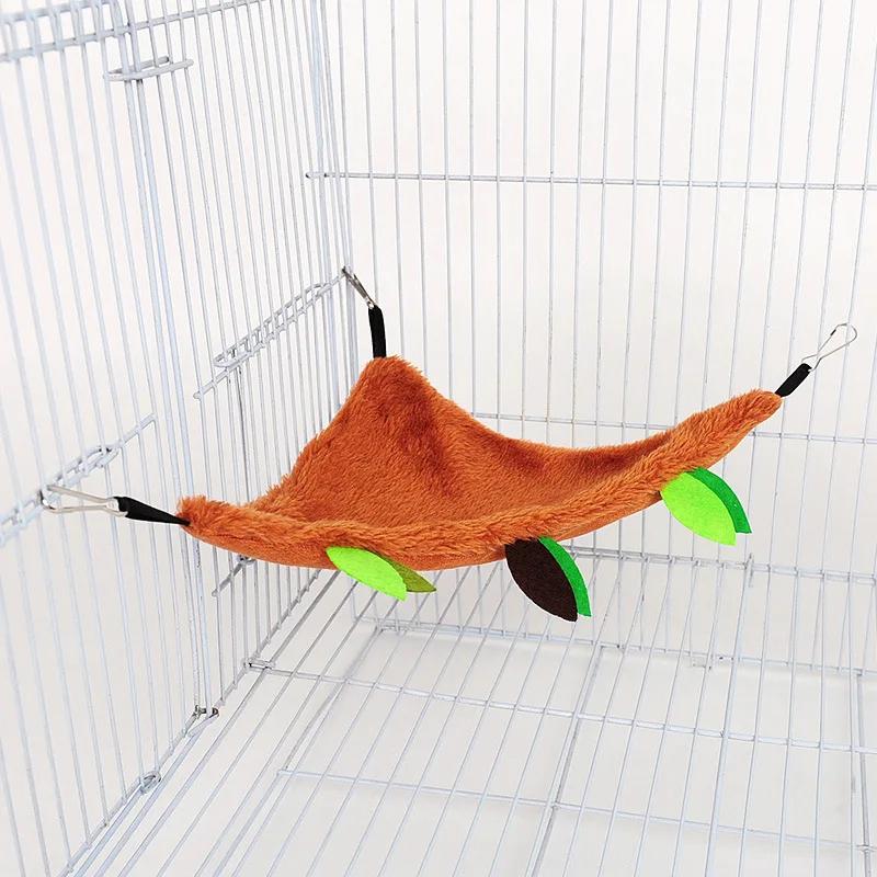 Rede com túnel de folhas para animais pequenos, ninho macio para hamster, casa quente, rede para toco, ninho para animais de estimação, suprimentos florestais - Image 1