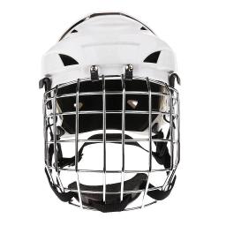 Combinação de capacete e máscara de hóquei no gelo para homens e mulheres, unissex, ajustável, branco, rosto, profissional, protetora, M, L - Image 2