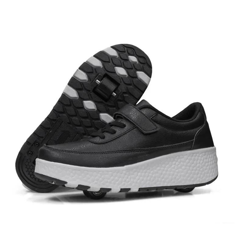 Unissex crianças jovens leve patins de roda dupla sapatos de caminhada lâminas de rolo entretenimento esportivo patins de fileira única - Image 1