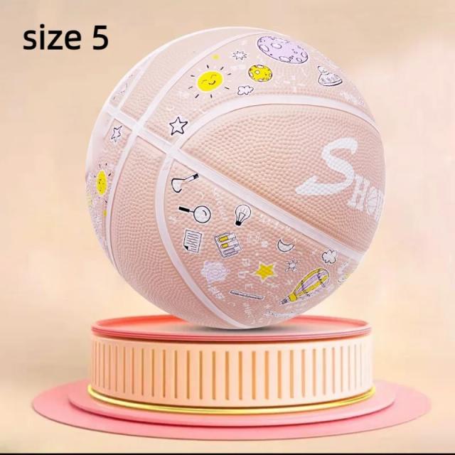 Bola de Basquete Antiderrapante e à Prova de Explosão para Adolescentes e Adultos - Ideal para Treinamentos em Grupo, Uso Interno e Externo, Disponível nos Tamanhos 5 e 7